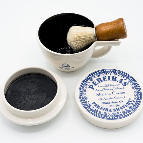 Pereira Shavery Portugal Activated Charcoal Shaving Soap