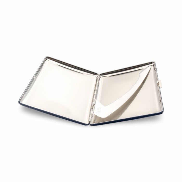 Pearl-Japan-Zigarettenetui-Leder-Kroko-Luxus-Rauchen-Blue-04927-30