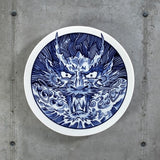 Schiffmacher_Royal_Blue_Tattoo_Plate_Water_Dragon_Royal_Delft