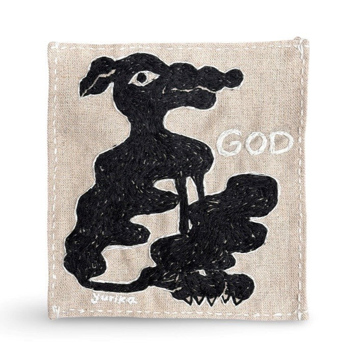 Yurika_Saito_God_Dog_God_White_Patch_Hand_Embroidery_TOKYO