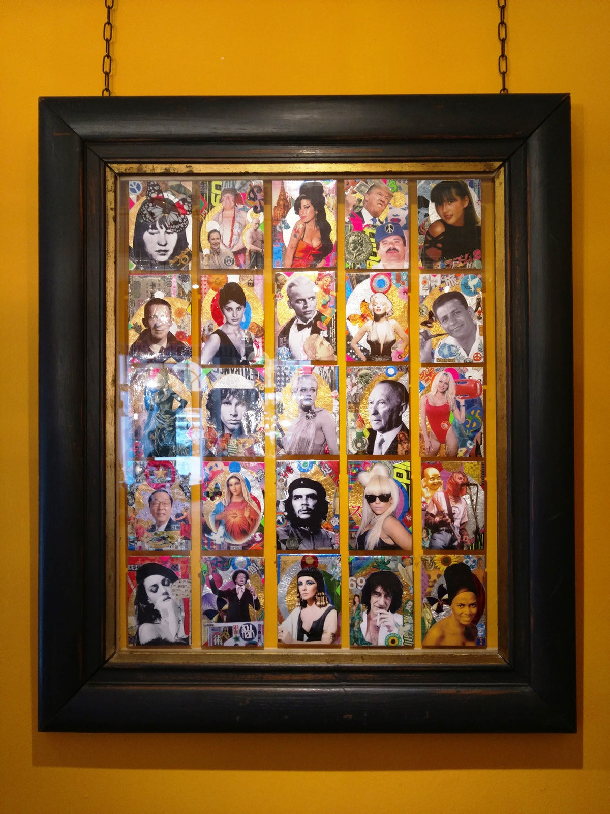 André Boitard 25 Heads Collage Artwork Original