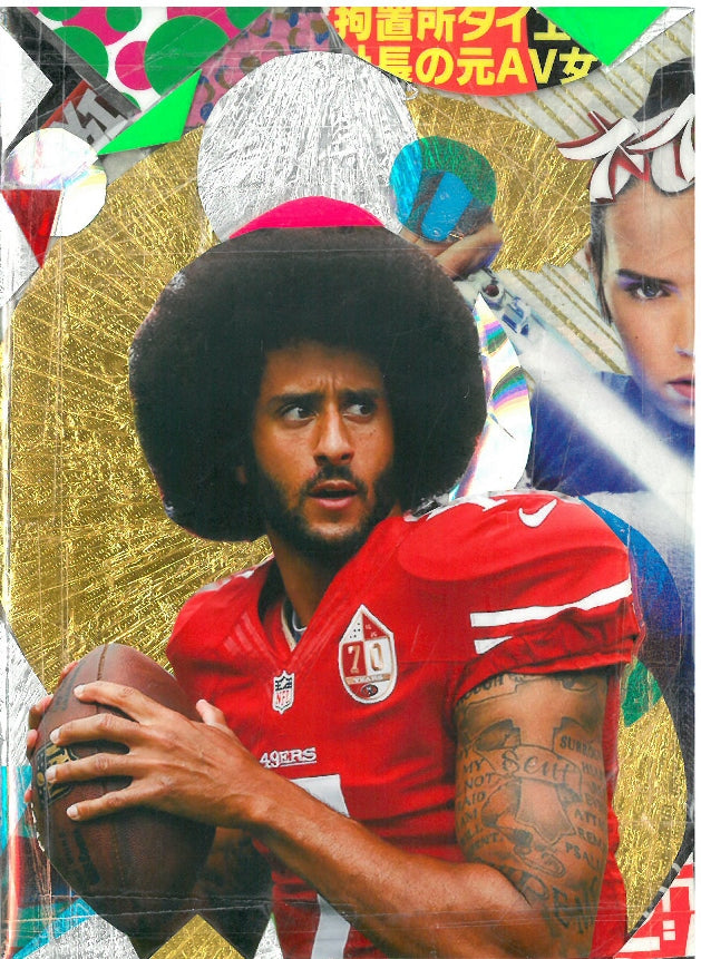 André Boitard Kaepernick Collage Artwork Original A6 Black Power