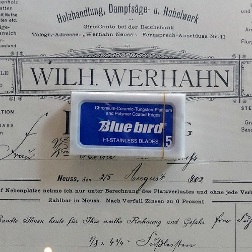 BLUEBIRD-Hi-Stainless-DE-Rasierklingen-Razorblades