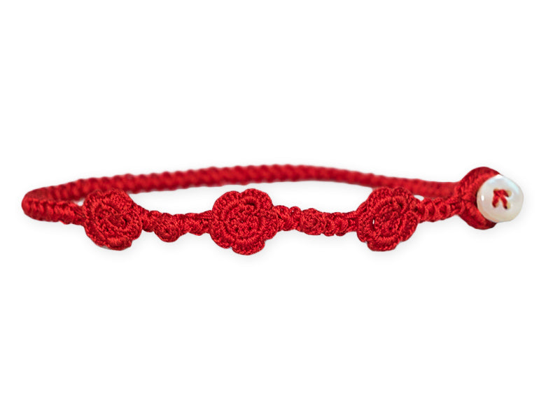 G. Inglese Sartoria Luxus Armband Handgemacht Red Made in Italy