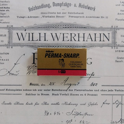 GILLETTE-Perma-Sharp-Rasierklingen-razor-Blades