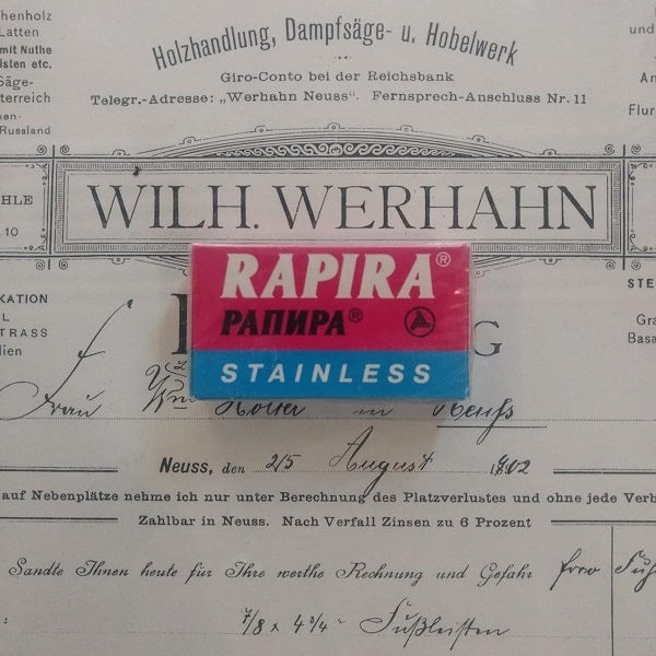 Rapira-Stainless-Chrome-Razorblades-Rasierklingen