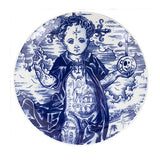 Royal_Delft_Henk_Schiffmacher_Teller_Memento_Mori_Royal_Blue_Tattoo_Porcelain