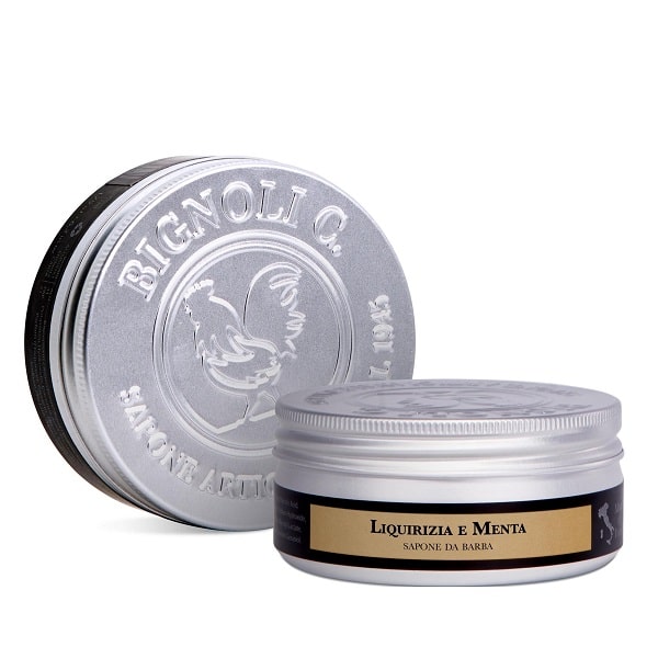 Saponificio-Bignoli-Rasierseife-liquirizia-e-menta-SHAVING-CREAM-Italy