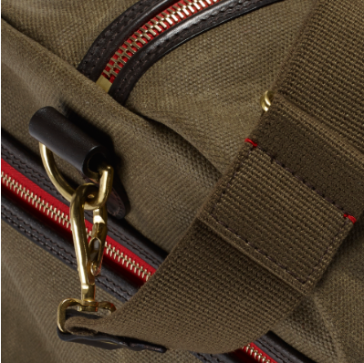 croots-vintagerange-Reisetasche-waxed-canvas-olive-Trageriemen