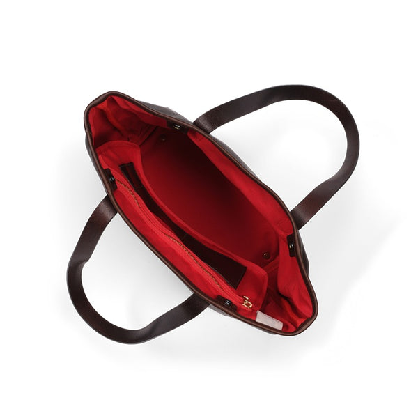 Croots_Tall_Tote_Vintage_Leather_Tasche_Leder_VL27DB_Dark_Brown_England