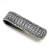 Eins_Berlin_Kroko_Geldklammer_Money_Clip_Silver_Oxid