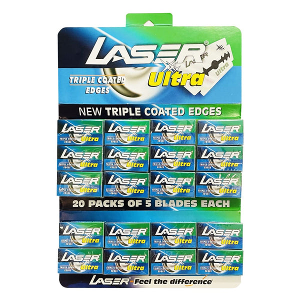 LASER-Ultra-Rasierklinge-Razor-Blades-Lamette-Double-Edge
