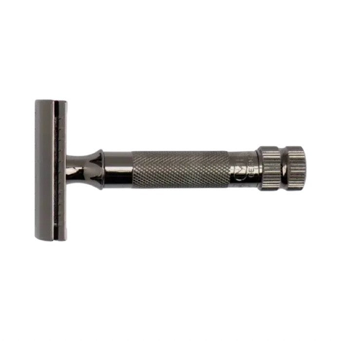 Merkur-34C-Metallic-Grau-Razor-Rasierhobel-Germany