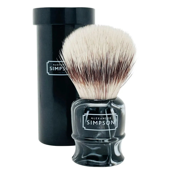 Simpson-Rasierpinsel-shaving-brush-synthetic-travel-tube-