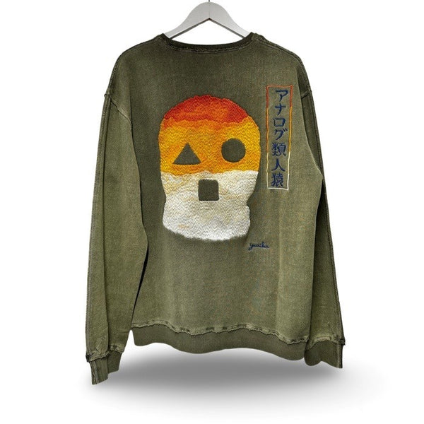 The_Analogue_Ape_Sweatshirt_Yurika_Buddhist_Ape_Happy_Japan_Maharishi_Olive