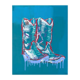 Tim_Kamieth_Boots_Cowboy_Fine_Art_Print_Kunst_Berlin_Petrol