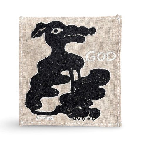 Yurika_Saito_God_Dog_God_White_Patch_Hand_Embroidery_TOKYO