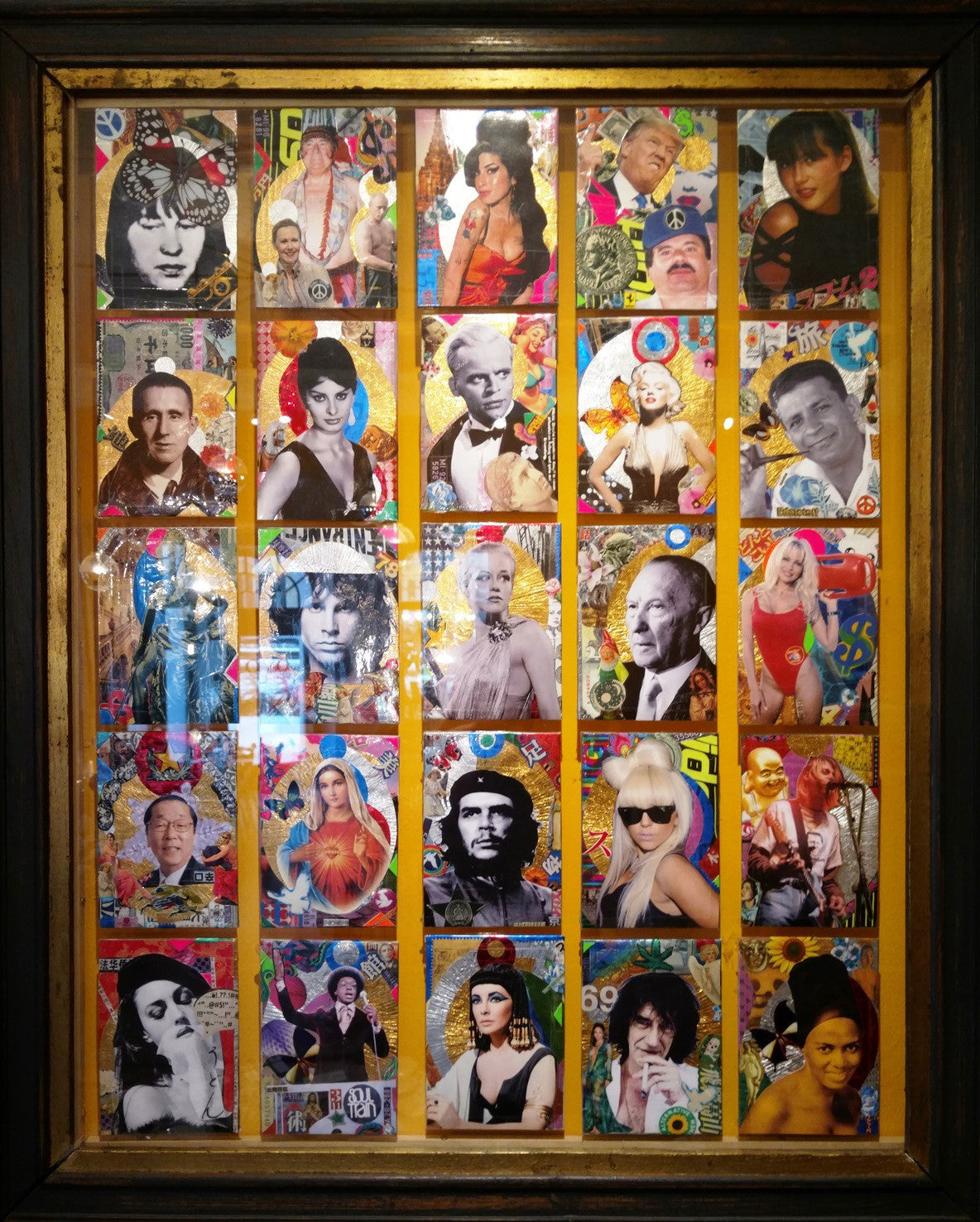 André Boitard 25 Heads Collage Artwork Original