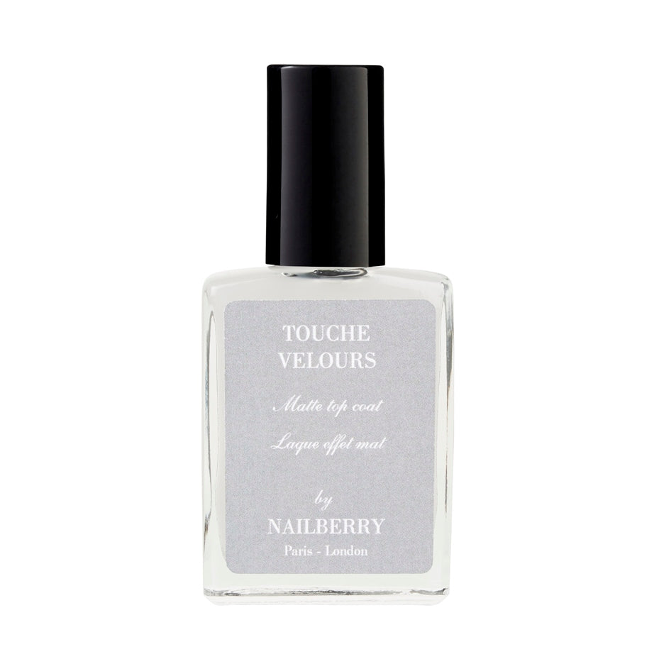 Nailberry Vegan Nagellack matte top coat Touche Velours Luxus Organic