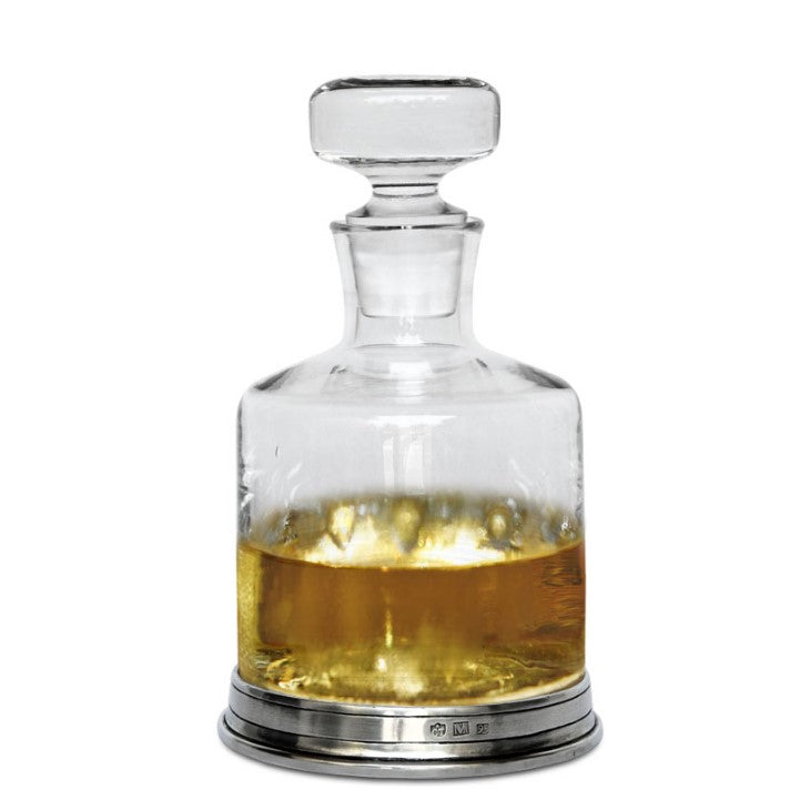Cosi_Tabellini_Decanter_Whisky_Karaffe_Zinn_Kristallglass_Italien