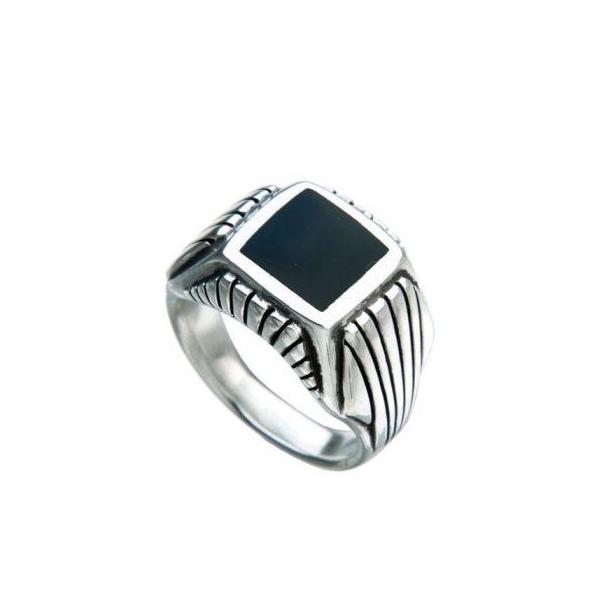 EINS Berlin Schmuck Siegelring Boston Onyx 925 Silber Germany Jewelry