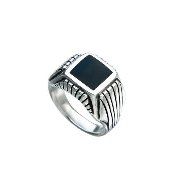 EINS BERLIN Ring Boston Germany Onyx 925 Objects | Handcrafted Soul Jewelry Silber