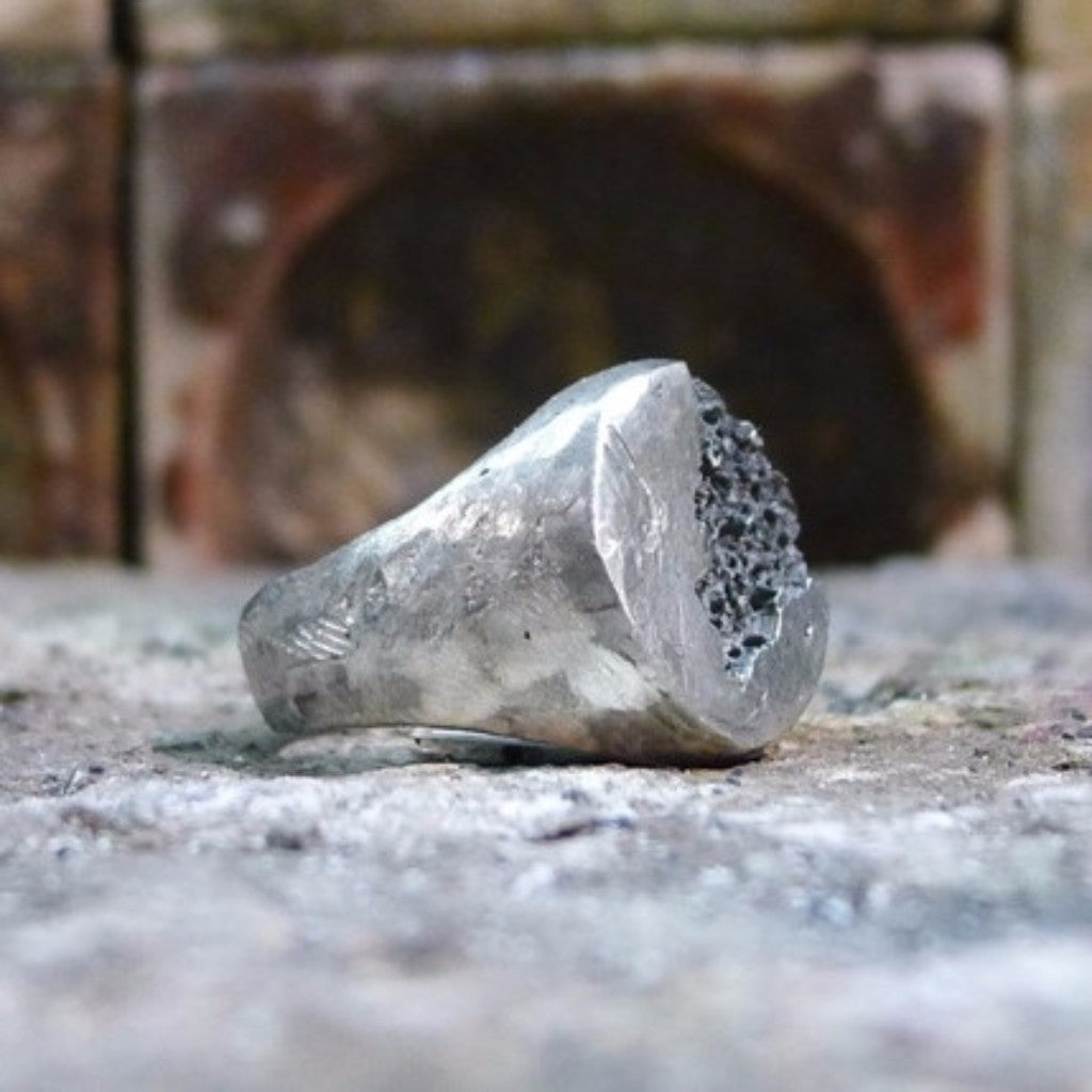 Ell-Milano-Sterling-Silber-Ring-Eroded-Silberschmuck-Italien-Mailand