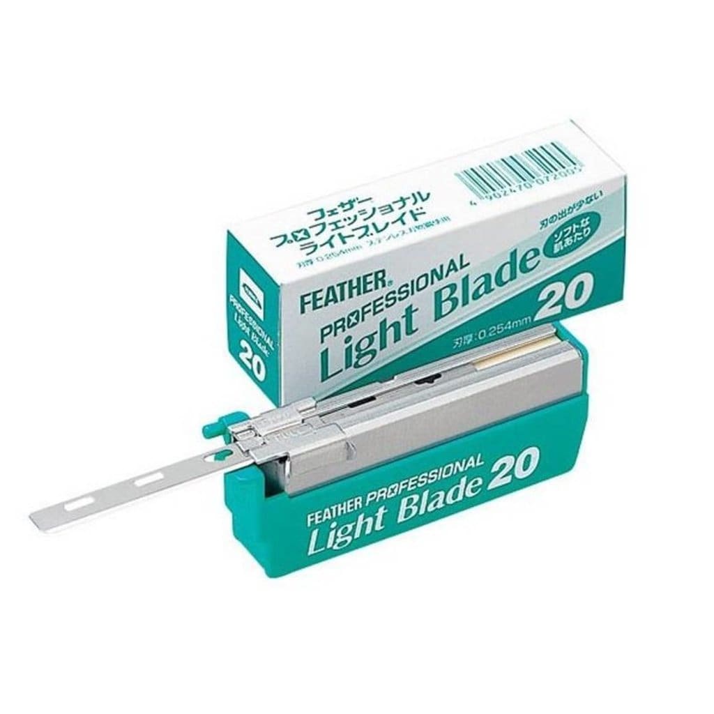 FEATHER-PL-20-Rasierklingen-professional-blades-light-Japan