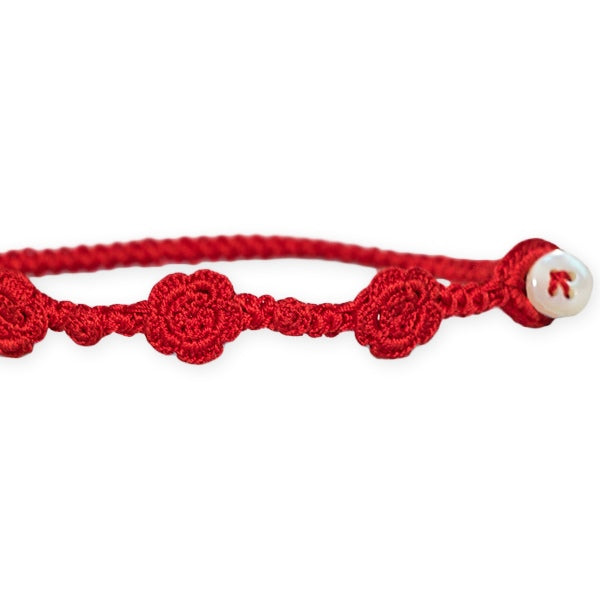 G. Inglese Sartoria Luxus Armband Handgemacht Red Made in Italy