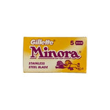 Gillette-MINORA-Stainless-Steel-Rasierklingen-5er-Pack-Razor-Blades