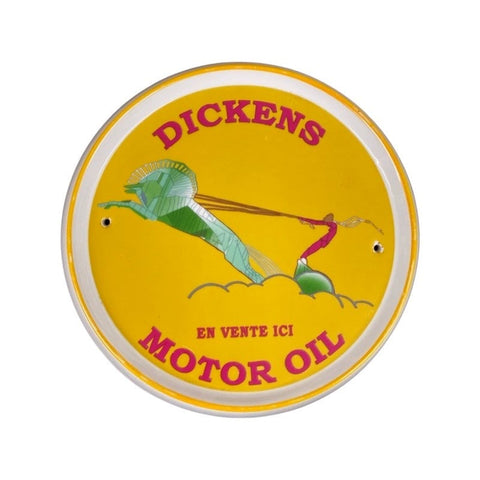 Keralouve Dickens Motor Oil Sign