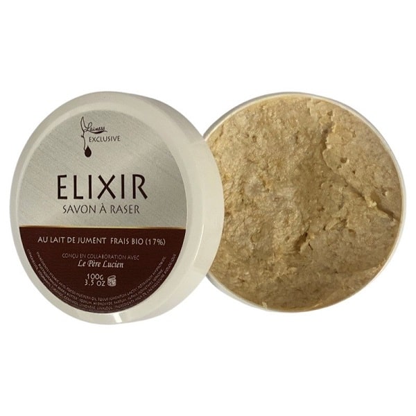 Lainess-Elixir-Rasierseife-Pere-Lucien-Asinerie-de-la-Vioune-Eselmilch-Frankreich-100g