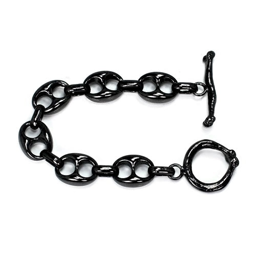 Michael-Raymond-Black-Gucci-Link-Armreif-Kette