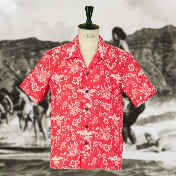 Micky_Oye_Authentic_Aloha_Hawaii_Shirts_Hana_Red