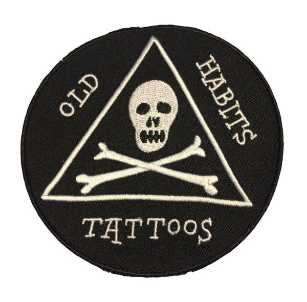 Old Habits Patch Skull