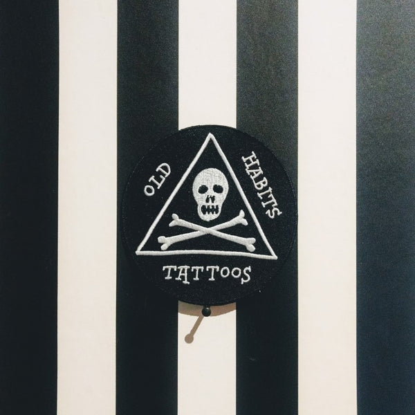 Old Habits Patch Skull