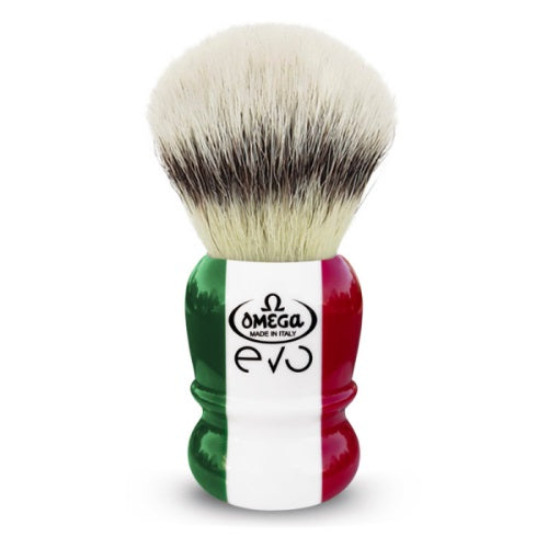 Omega_Evo_Rasierpinsel_Shaving_Brush_Special_Italian_Flag_E1882