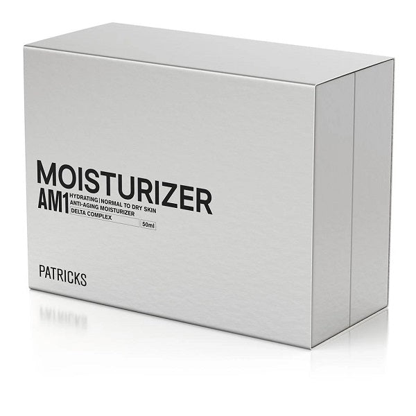 Patricks-AM1-Moisturizer-Normal-Dry-Skin-Feuchtigkeitscreme-Box geschlossen