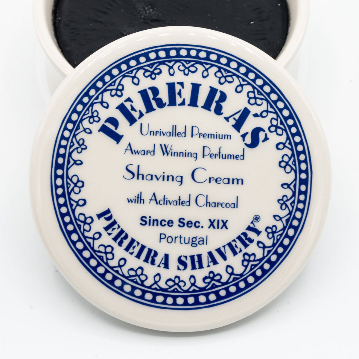 Pereira Activated Charcoal Rasierseife Tiegel