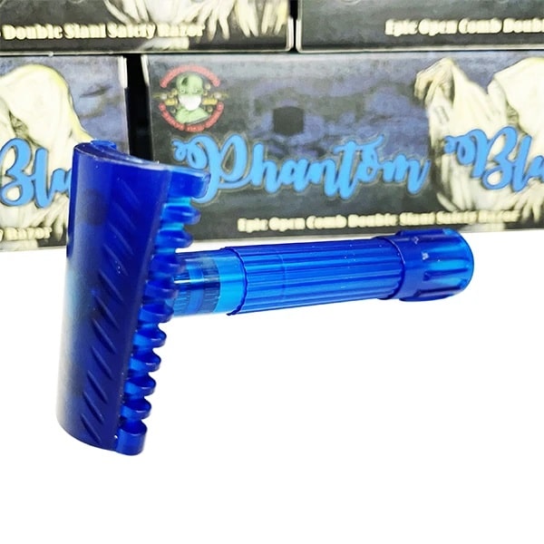 Phantom_Blue_Slant_Razor_Phoenix_Shaving_FASAN_Blue_Ghost