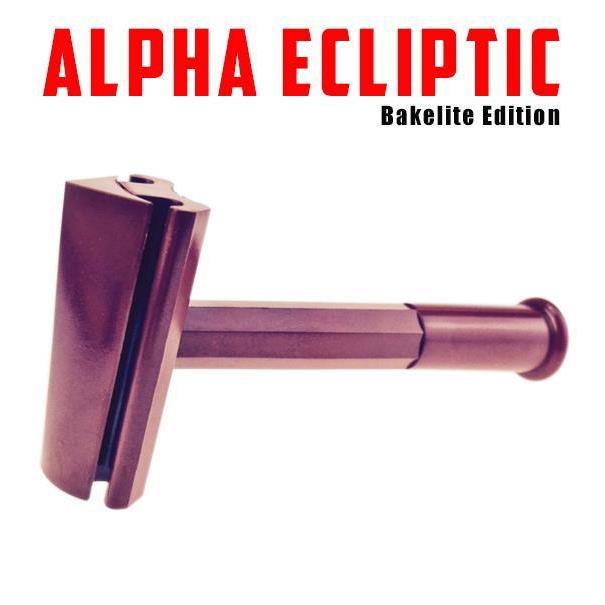 Phoenix Artisan Accoutremets Bakelite Alpha Ecliptic Slant Razor - Ox Blood