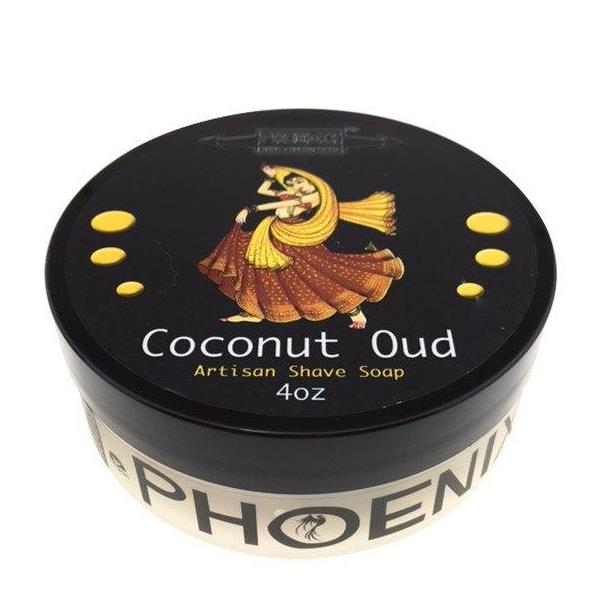 Phoenix Artisan Accoutrements Coconut Oud Vegan Rasierseife Luxus Shaving Soap