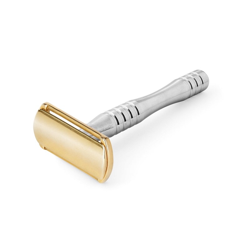 RAZORINE FLATBOY Safety Razor Barbershop DE Shavette Messing Italy ...