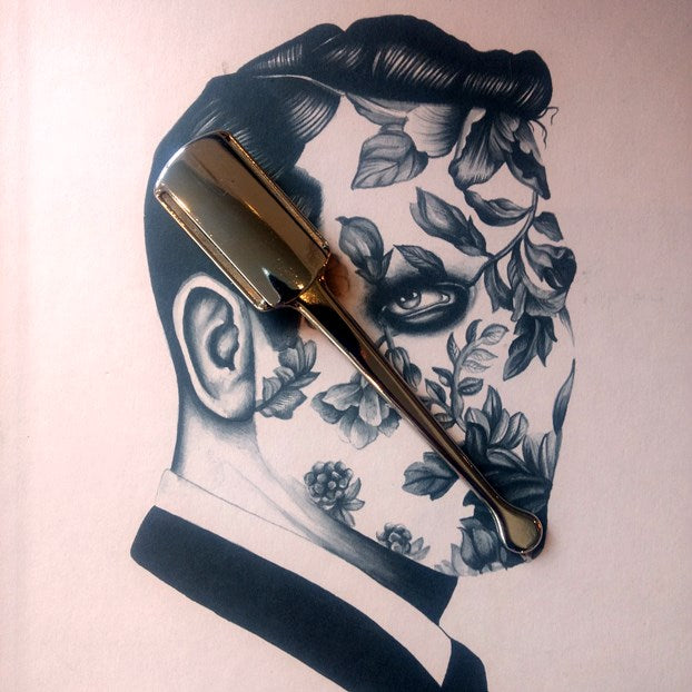 Razorine-Razor-Silber-Chrome-Shavette-Italy