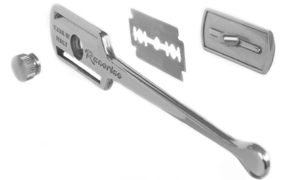 Razorine-Razor-Silber-Chrome-Shavette-Italy