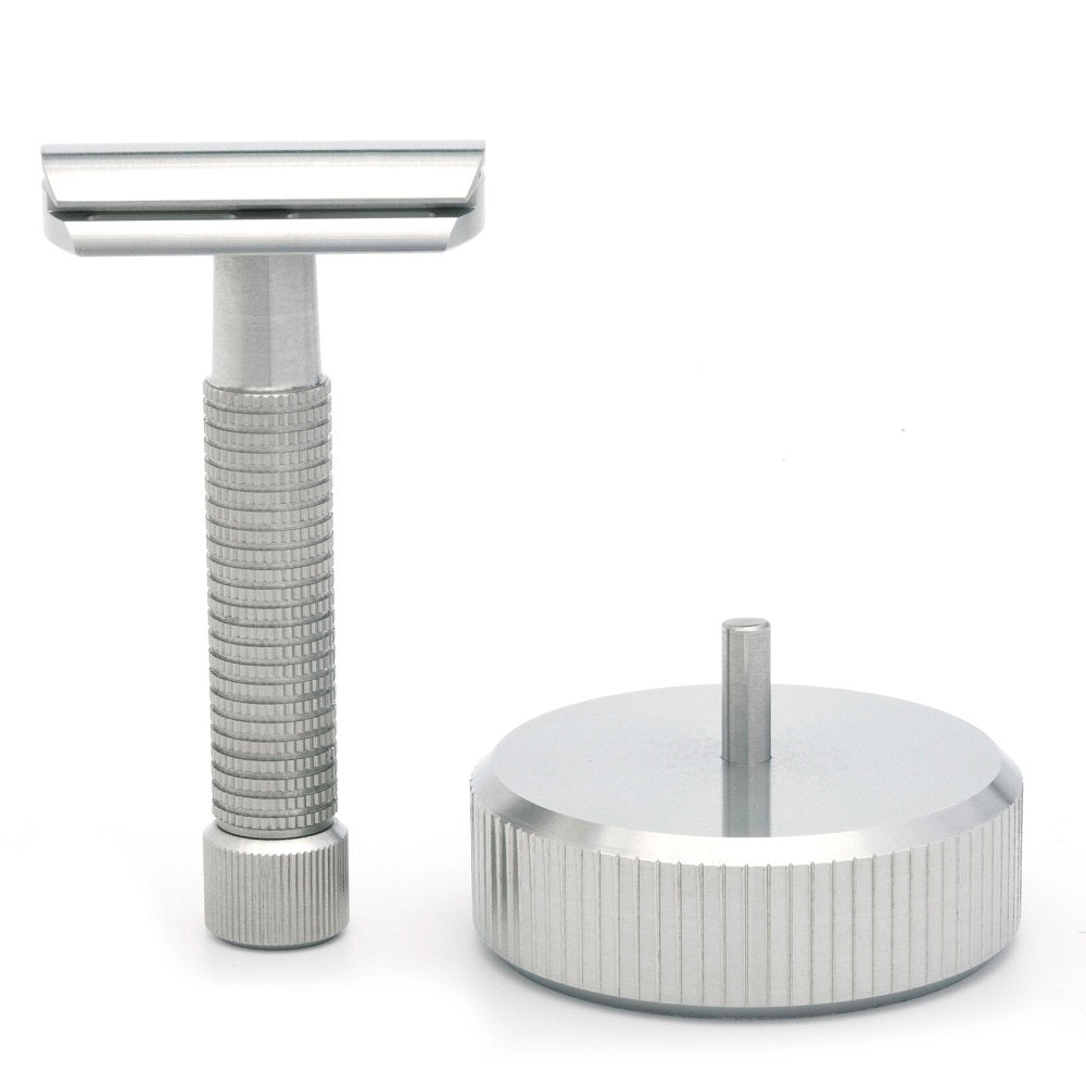 Rex_Supply_Co_Razor_Stand_Rasierhobelständer_Edelstahl_USA