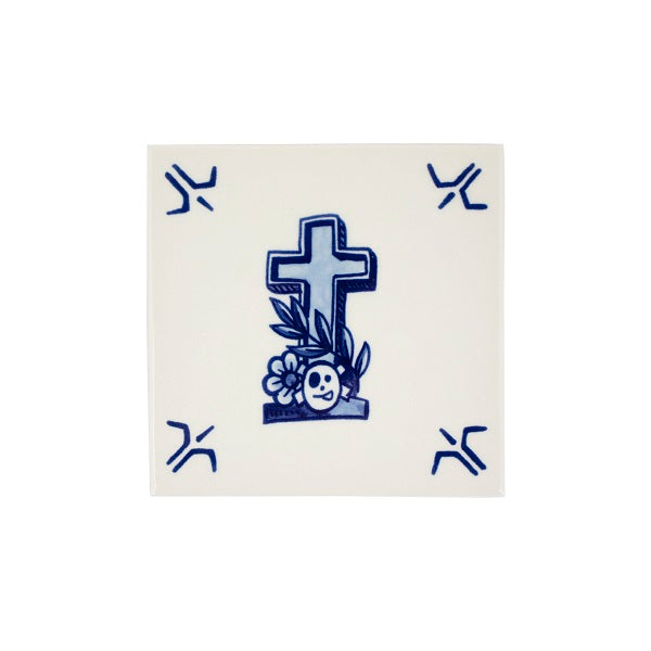 Royal_Delft_Henk_Schiffmacher_Glaube_Fliese_Kachel_Royal_Blue_Tattoo_Porcelain