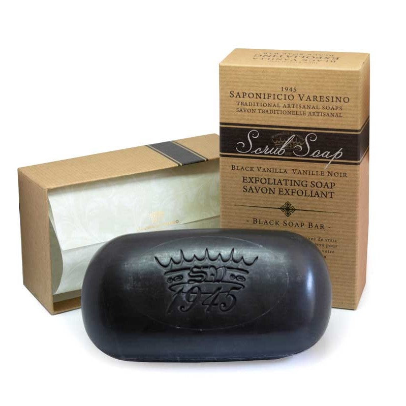 Saponificio_Varesino_Black_Vanilla_Charcoal_Scrub_Seife