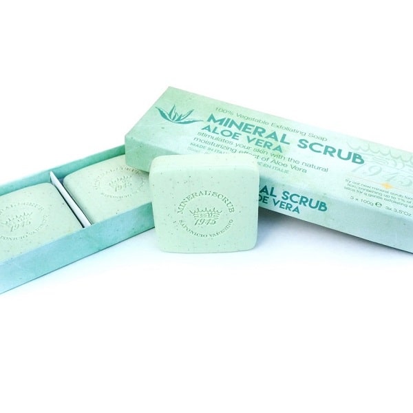 Saponificio_Varesino_Mineral_Scrub_Aloe_Vera_Seife_Set_Italien