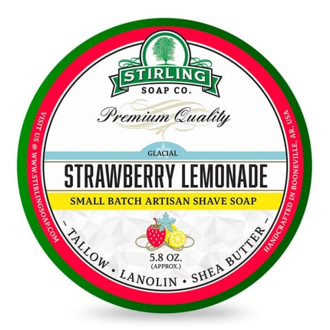 Stirling-Soap-Co-Strawberry-Lemonade-Rasierseife-shave-soap-USA